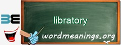 WordMeaning blackboard for libratory
